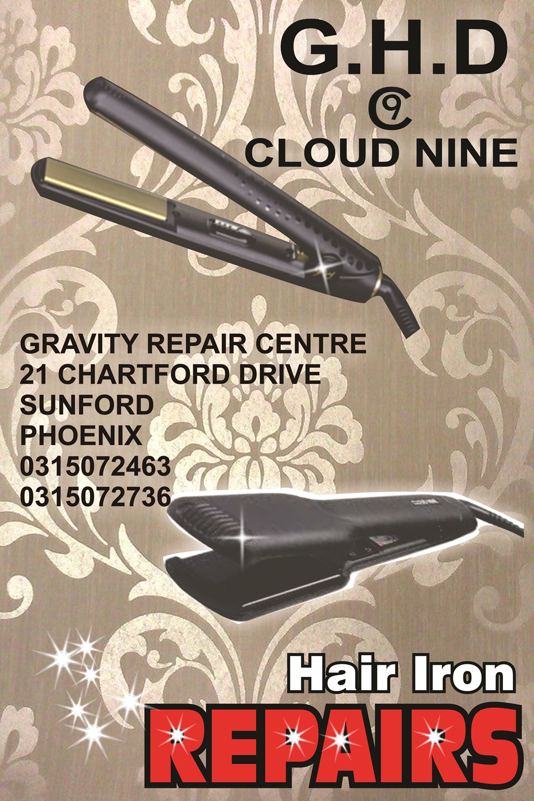 GHD HAIR IRON REPAIRSCLOUD NINE GRAVITY DJ STORE GRAVITY SOUND